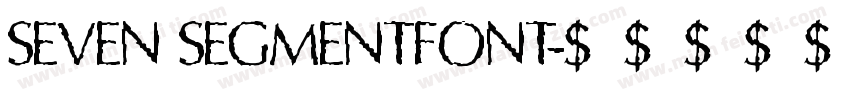 SEVEN SEGMENTFONT字体转换